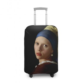 Чехол для чемодана 3D с принтом Scarlett Johansson в Кировске, 86% полиэфир, 14% спандекс | двустороннее нанесение принта, прорези для ручек и колес | 