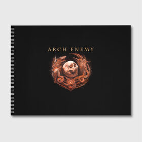 Альбом для рисования с принтом Arch Enemy в Кировске, 100% бумага
 | матовая бумага, плотность 200 мг. | alissa white gluz | arch enemy | алисса уайт глаз | арч энеми