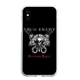 Чехол для iPhone XS Max матовый с принтом Arch Enemy в Кировске, Силикон | Область печати: задняя сторона чехла, без боковых панелей | alissa white gluz | arch enemy | алисса уайт глаз | арч энеми