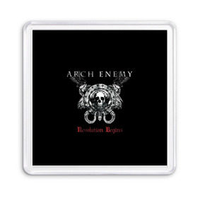 Магнит 55*55 с принтом Arch Enemy в Кировске, Пластик | Размер: 65*65 мм; Размер печати: 55*55 мм | alissa white gluz | arch enemy | алисса уайт глаз | арч энеми