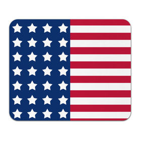 Коврик прямоугольный с принтом USA Flag в Кировске, натуральный каучук | размер 230 х 185 мм; запечатка лицевой стороны | Тематика изображения на принте: star | usa | америка | белый | звезды | красный | линии | полосы | популярные | синий | сша | триколор | туристические | флаг | цвет | штаты