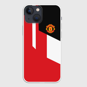 Чехол для iPhone 13 mini с принтом Manchester United 2018 New в Кировске,  |  | emirates | fc | manchester united | абстракция | геометрия | зож | клуб | линии | манчестер юнайтед | модные | мяч | россии | спорт | спортивные | стиль | тренды | футбол | футбольный клуб | экстрим | эмблема