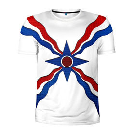 Мужская футболка 3D спортивная с принтом Assyrian в Кировске, 100% полиэстер с улучшенными характеристиками | приталенный силуэт, круглая горловина, широкие плечи, сужается к линии бедра | Тематика изображения на принте: 