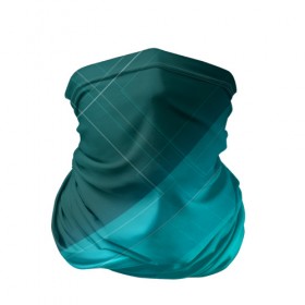 Бандана-труба 3D с принтом Turquoise в Кировске, 100% полиэстер, ткань с особыми свойствами — Activecool | плотность 150‒180 г/м2; хорошо тянется, но сохраняет форму | абстракция | бирюза | геометрия | линия | текстура