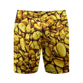 Мужские шорты 3D спортивные с принтом Золотые камешки в Кировске,  |  | abstraction | gold | rich | texture | богатство | золотая абстракция | золото | кубики | текстура