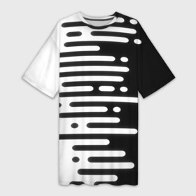 Платье-футболка 3D с принтом Необычная геометрия в Кировске,  |  | abstraction | engine | pattern | абстракция | геометрия | графики | движение | краска | текстура | чертежи | штрихи