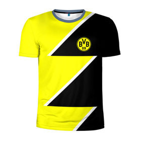Мужская футболка 3D спортивная с принтом Borussia Dortmund 2018 Storm в Кировске, 100% полиэстер с улучшенными характеристиками | приталенный силуэт, круглая горловина, широкие плечи, сужается к линии бедра | боруссия | дортмунд