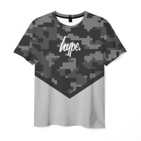 Мужская футболка 3D с принтом Hype Military #3 в Кировске, 100% полиэфир | прямой крой, круглый вырез горловины, длина до линии бедер | 