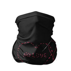 Бандана-труба 3D с принтом Face / No Love / Фэйс в Кировске, 100% полиэстер, ткань с особыми свойствами — Activecool | плотность 150‒180 г/м2; хорошо тянется, но сохраняет форму | rap | рэпер | фейс | фэйс