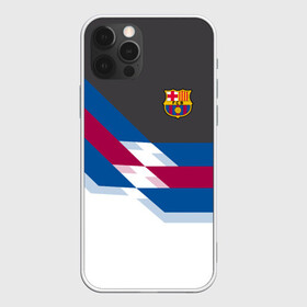 Чехол для iPhone 12 Pro с принтом FC Barcelona 2018 №1 в Кировске, силикон | область печати: задняя сторона чехла, без боковых панелей | fc | fc barcelona | fcb | fly emirates | ronaldo | абстракция | барселона | геометрия | зож | клуб | линии | месси | модные | мяч | реал мадрид | спорт | спортивные | тренды | футбол | футбольный клуб | эмблема