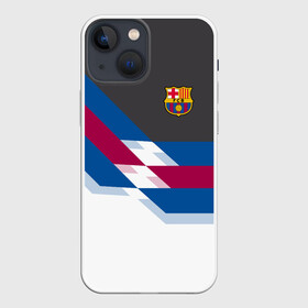 Чехол для iPhone 13 mini с принтом FC Barcelona 2018 №1 в Кировске,  |  | fc | fc barcelona | fcb | fly emirates | ronaldo | абстракция | барселона | геометрия | зож | клуб | линии | месси | модные | мяч | реал мадрид | спорт | спортивные | тренды | футбол | футбольный клуб | эмблема