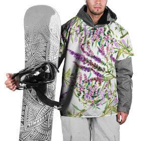 Накидка на куртку 3D с принтом Лаванда в Кировске, 100% полиэстер |  | vppdgryphon | арт | лаванда | лес | тропики | франция | цветок | цветы