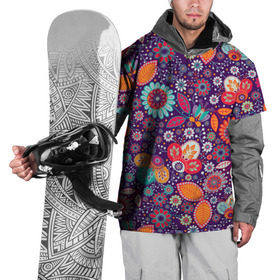 Накидка на куртку 3D с принтом Цветочный взрыв в Кировске, 100% полиэстер |  | vppdgryphon | арт | взрыв | краска | тропики | цветные | цветок | цветочный | цветы