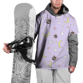 Накидка на куртку 3D с принтом Сейлор Мур в Кировске, 100% полиэстер |  | cat | sailor moon | киса | кот | луна | сейлор мун | сэйлор мун