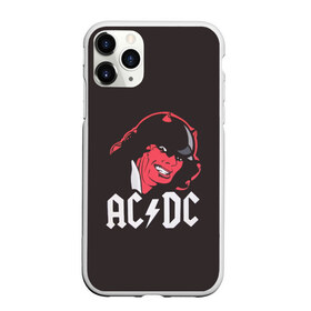 Чехол для iPhone 11 Pro Max матовый с принтом Чёрт AC DC в Кировске, Силикон |  | ac dc | acdc | ангус янг | блюз рок | крис слэйд | рок группа | рок н ролл | стиви янг | хард рок | эксл роуз