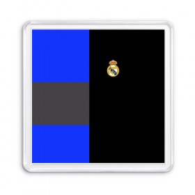 Магнит 55*55 с принтом Real Madrid 2018 Black Version в Кировске, Пластик | Размер: 65*65 мм; Размер печати: 55*55 мм | emirates | fc | real madrid | клуб | мяч | реал мадрид