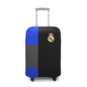 Чехол для чемодана 3D с принтом Real Madrid 2018 Black Version в Кировске, 86% полиэфир, 14% спандекс | двустороннее нанесение принта, прорези для ручек и колес | emirates | fc | real madrid | клуб | мяч | реал мадрид
