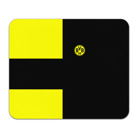 Коврик прямоугольный с принтом FC Borussia Dortmund Black в Кировске, натуральный каучук | размер 230 х 185 мм; запечатка лицевой стороны | боруссия | дортмунд