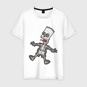 Мужская футболка хлопок с принтом Бард в Кировске, 100% хлопок | прямой крой, круглый вырез горловины, длина до линии бедер, слегка спущенное плечо. | симпсон | ток