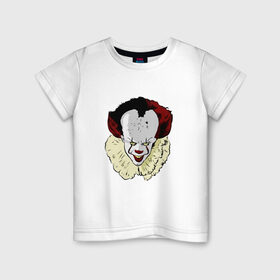 Детская футболка хлопок с принтом Оно в Кировске, 100% хлопок | круглый вырез горловины, полуприлегающий силуэт, длина до линии бедер | кинг | пеннивайз