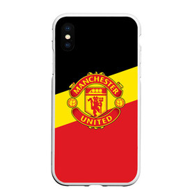 Чехол для iPhone XS Max матовый с принтом Manchester United 2018 Colors в Кировске, Силикон | Область печати: задняя сторона чехла, без боковых панелей | emirates | fc | manchester united | абстракция | геометрия | зож | клуб | линии | манчестер юнайтед | модные | мяч | россии | спорт | спортивные | стиль | тренды | утбол | футбольный клуб | экстрим | эмблема