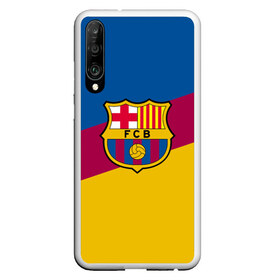 Чехол для Honor P30 с принтом FC Barcelona 2018 Colors в Кировске, Силикон | Область печати: задняя сторона чехла, без боковых панелей | Тематика изображения на принте: fc | fc barcelona | fcb | fly emirates | ronaldo | абстракция | барселона | геометрия | зож | клуб | линии | месси | модные | мяч | реал мадрид | спорт | спортивные | тренды | футбол | футбольный клуб | эмблема