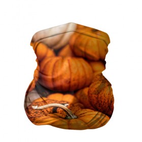Бандана-труба 3D с принтом тыквы в Кировске, 100% полиэстер, ткань с особыми свойствами — Activecool | плотность 150‒180 г/м2; хорошо тянется, но сохраняет форму | Тематика изображения на принте: halloween | дача | овощи | октябрь | оранжевый | осень | сентябрь | тыква | хеллуин