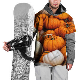 Накидка на куртку 3D с принтом тыквы в Кировске, 100% полиэстер |  | Тематика изображения на принте: halloween | дача | овощи | октябрь | оранжевый | осень | сентябрь | тыква | хеллуин