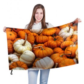Флаг 3D с принтом тыквы в Кировске, 100% полиэстер | плотность ткани — 95 г/м2, размер — 67 х 109 см. Принт наносится с одной стороны | halloween | дача | овощи | октябрь | оранжевый | осень | сентябрь | тыква | хеллуин
