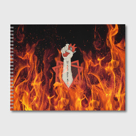 Альбом для рисования с принтом Hot Heart в Кировске, 100% бумага
 | матовая бумага, плотность 200 мг. | fire | heart | hot | satan | горячий | красный | культ | надписи | огниво | огонь | пекло | рок | рокнролл | рука | сатана | секта | сердце | сила | тату | черный | яркие