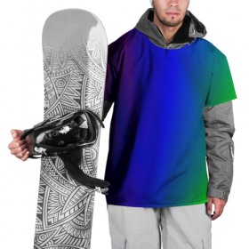 Накидка на куртку 3D с принтом Цветной градиент в Кировске, 100% полиэстер |  | абстракция | градиент | зеленый | модные | розовый | синий | цвет | цветные | яркие