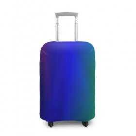 Чехол для чемодана 3D с принтом Цветной градиент в Кировске, 86% полиэфир, 14% спандекс | двустороннее нанесение принта, прорези для ручек и колес | абстракция | градиент | зеленый | модные | розовый | синий | цвет | цветные | яркие