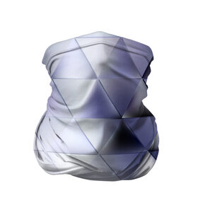 Бандана-труба 3D с принтом Metallic triangles в Кировске, 100% полиэстер, ткань с особыми свойствами — Activecool | плотность 150‒180 г/м2; хорошо тянется, но сохраняет форму | Тематика изображения на принте: текстура | треугольник