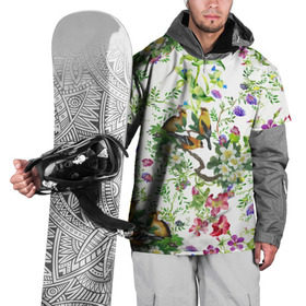Накидка на куртку 3D с принтом Райский остров в Кировске, 100% полиэстер |  | Тематика изображения на принте: арт | краска | попугаи | попугай | прикольные | рай | тропики | цветные | цветок | цветы