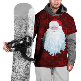 Накидка на куртку 3D с принтом Санта Клаус в Кировске, 100% полиэстер |  | christmas | new year | santa | дед мороз | елка | елочки | новогодний | новый год | рождество | сантаклаус | снег | снежинки
