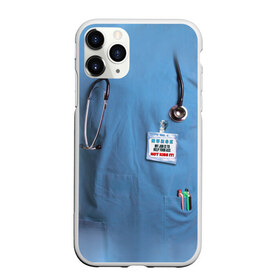 Чехол для iPhone 11 Pro Max матовый с принтом Костюм врача в Кировске, Силикон |  | Тематика изображения на принте: больница | врач | градусник | доктор | интерн | клиника | медбрат | медсестра | поликлиника | стетоскоп | фонендоскоп