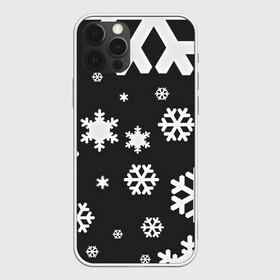 Чехол для iPhone 12 Pro Max с принтом Снежинки в Кировске, Силикон |  | christmas | new year | santa | дед мороз | елка | елочки | новогодний | новый год | рождество | сантаклаус | снег | снежинки