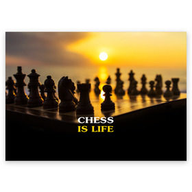 Поздравительная открытка с принтом Шахматы - это жизнь в Кировске, 100% бумага | плотность бумаги 280 г/м2, матовая, на обратной стороне линовка и место для марки
 | Тематика изображения на принте: chess | game | sport | гроссмейстер | закат | игра | интеллект | солнце | спорт | фигура | шахматист | шахматы