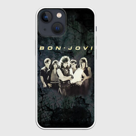 Чехол для iPhone 13 mini с принтом Группа Bon Jovi в Кировске,  |  | bon jovi | бон | бон джови | глэм | группа | джови | джон | рок | хард