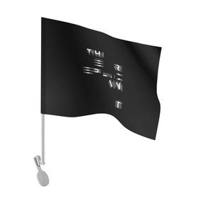 Флаг для автомобиля с принтом Бегущий по лезвию в Кировске, 100% полиэстер | Размер: 30*21 см | 2049 | blade runner | cyberpunk | андроид | бегущий по лезвию | кей | киберпанк | репликант | рик декарт