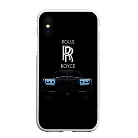 Чехол для iPhone XS Max матовый с принтом Rolls Royce phantom в Кировске, Силикон | Область печати: задняя сторона чехла, без боковых панелей | luxury | phantom | rich | rolls royce | rr | авто | автомобили | бренд | известные | логотип | машина | надписи | огни | ролс ройс | роскошь | тень | фары | черный
