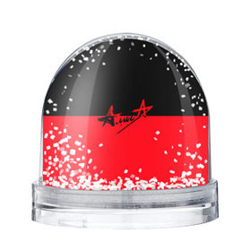 Снежный шар с принтом Флаг группа Алиса в Кировске, Пластик | Изображение внутри шара печатается на глянцевой фотобумаге с двух сторон | алиса | группа | красный | рок | черный