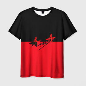 Мужская футболка 3D с принтом Группа Алиса в Кировске, 100% полиэфир | прямой крой, круглый вырез горловины, длина до линии бедер | алиса | группа | красный | рок | черный