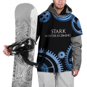 Накидка на куртку 3D с принтом STARK(Зима близко) в Кировске, 100% полиэстер |  | 