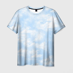 Мужская футболка 3D с принтом Облака в Кировске, 100% полиэфир | прямой крой, круглый вырез горловины, длина до линии бедер | ветер | воздух | лето | небо | облака | облако | осень | погода | релакс | спокойствие