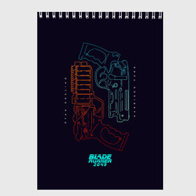 Скетчбук с принтом Blade Runner 2049 в Кировске, 100% бумага
 | 48 листов, плотность листов — 100 г/м2, плотность картонной обложки — 250 г/м2. Листы скреплены сверху удобной пружинной спиралью | 2049 | blade runner | bladerunner