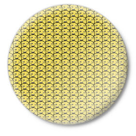 Значок с принтом ПеКа-фейс (YOBA) в Кировске,  металл | круглая форма, металлическая застежка в виде булавки | peka face | pekaface | пека | фасе