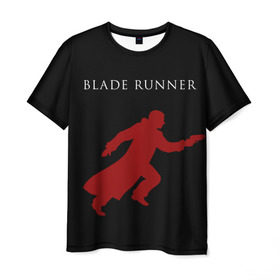 Мужская футболка 3D с принтом Blade Runner в Кировске, 100% полиэфир | прямой крой, круглый вырез горловины, длина до линии бедер | 2049 | blade runner | bladerunner