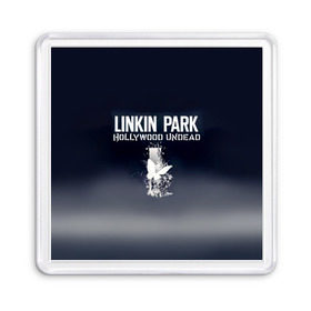 Магнит 55*55 с принтом Linkin Park и Hollywood Undead в Кировске, Пластик | Размер: 65*65 мм; Размер печати: 55*55 мм | 