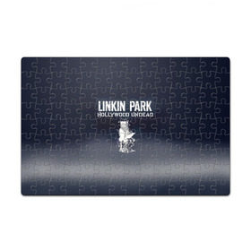 Пазл магнитный 126 элементов с принтом Linkin Park и Hollywood Undead в Кировске, полимерный материал с магнитным слоем | 126 деталей, размер изделия —  180*270 мм | Тематика изображения на принте: 